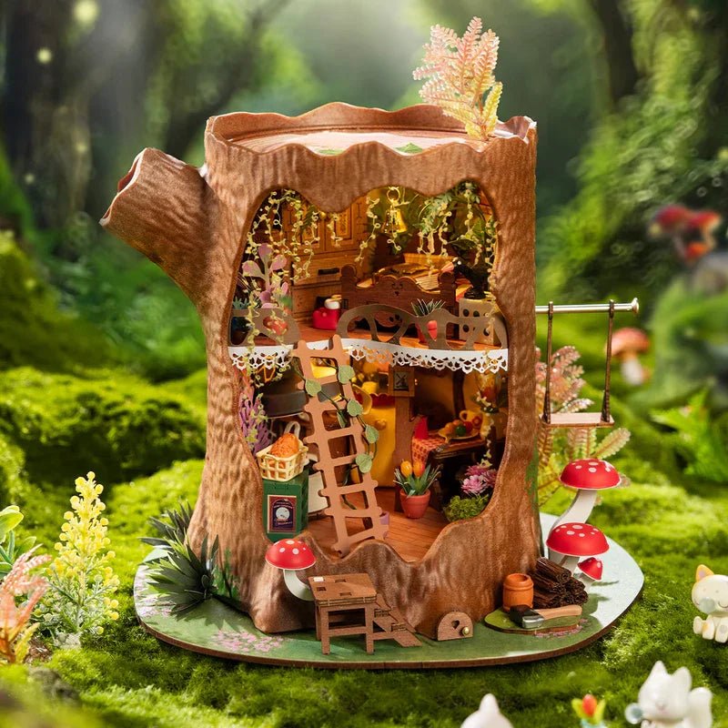 Fairytale Tree House – DIY miniature house kit, HiNooki (image 1)