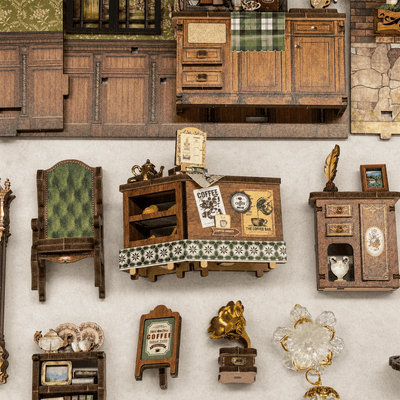 HiNooki - Floral Mark CaféDIY Miniature House