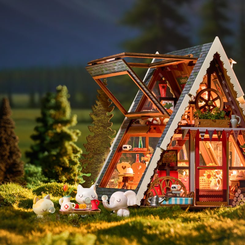 Forest Cabin – DIY miniature house kit, HiNooki (image 2)