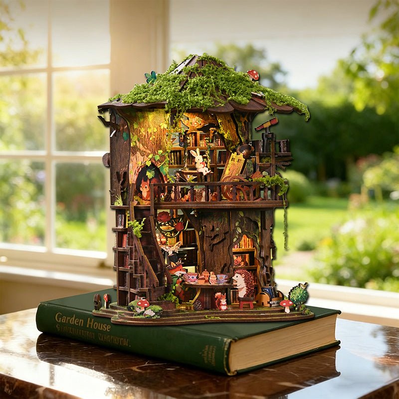 Forest Tea House – DIY book nook kit, HiNooki (image 1)