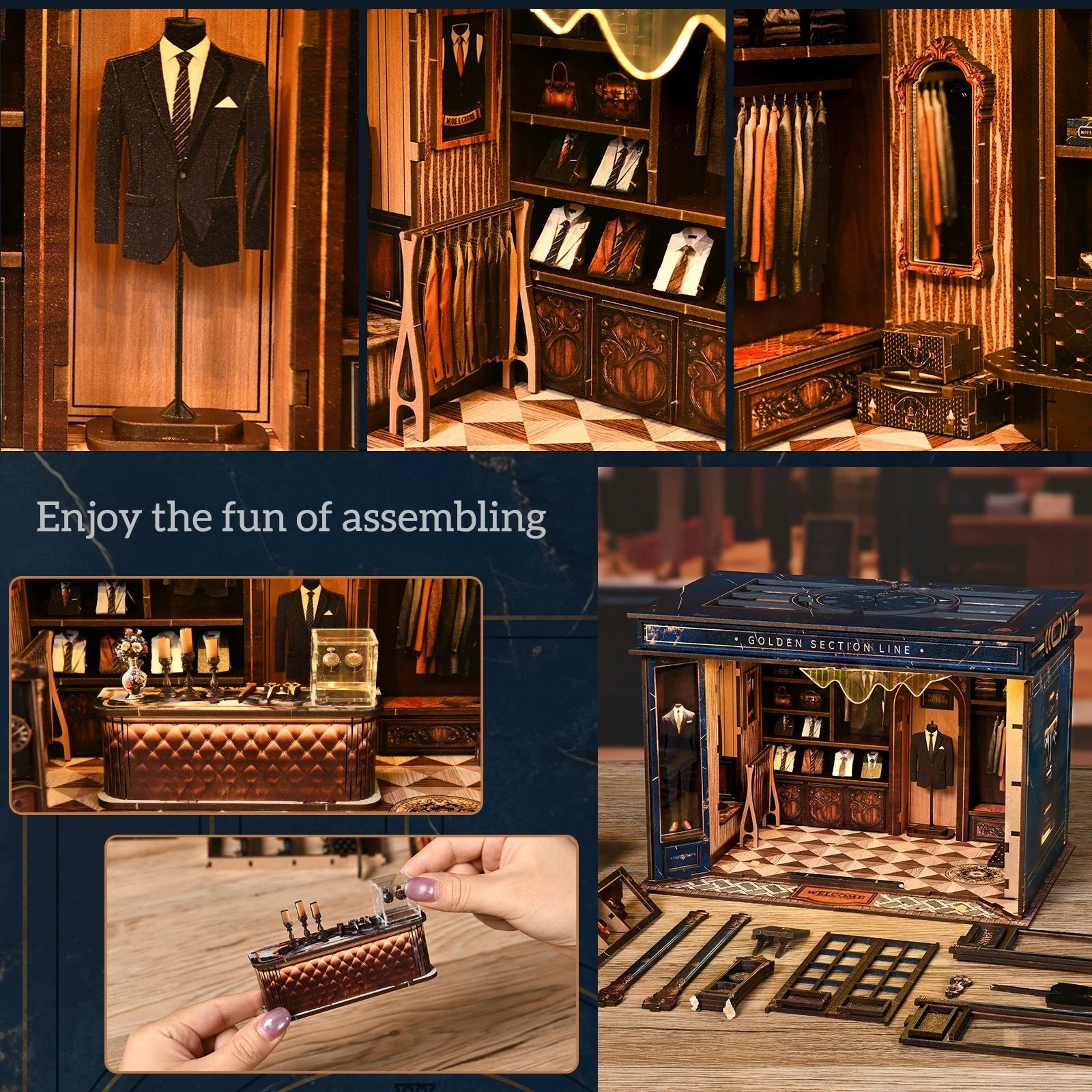 Golden Section Line – DIY miniature house kit, HiNooki (image 2)