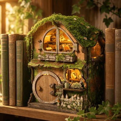 Green Vine Cottage – DIY book nook kit, HiNooki (image 3)