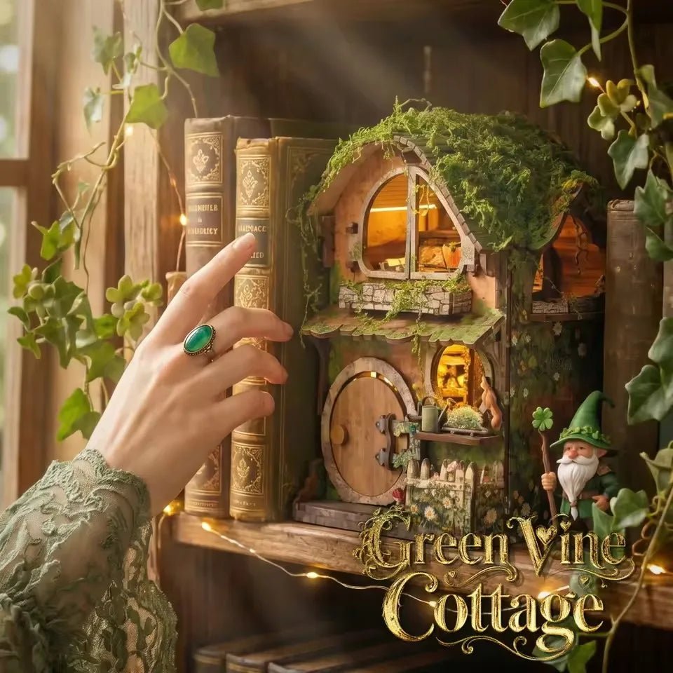 Green Vine Cottage – DIY book nook kit, HiNooki (image 4)
