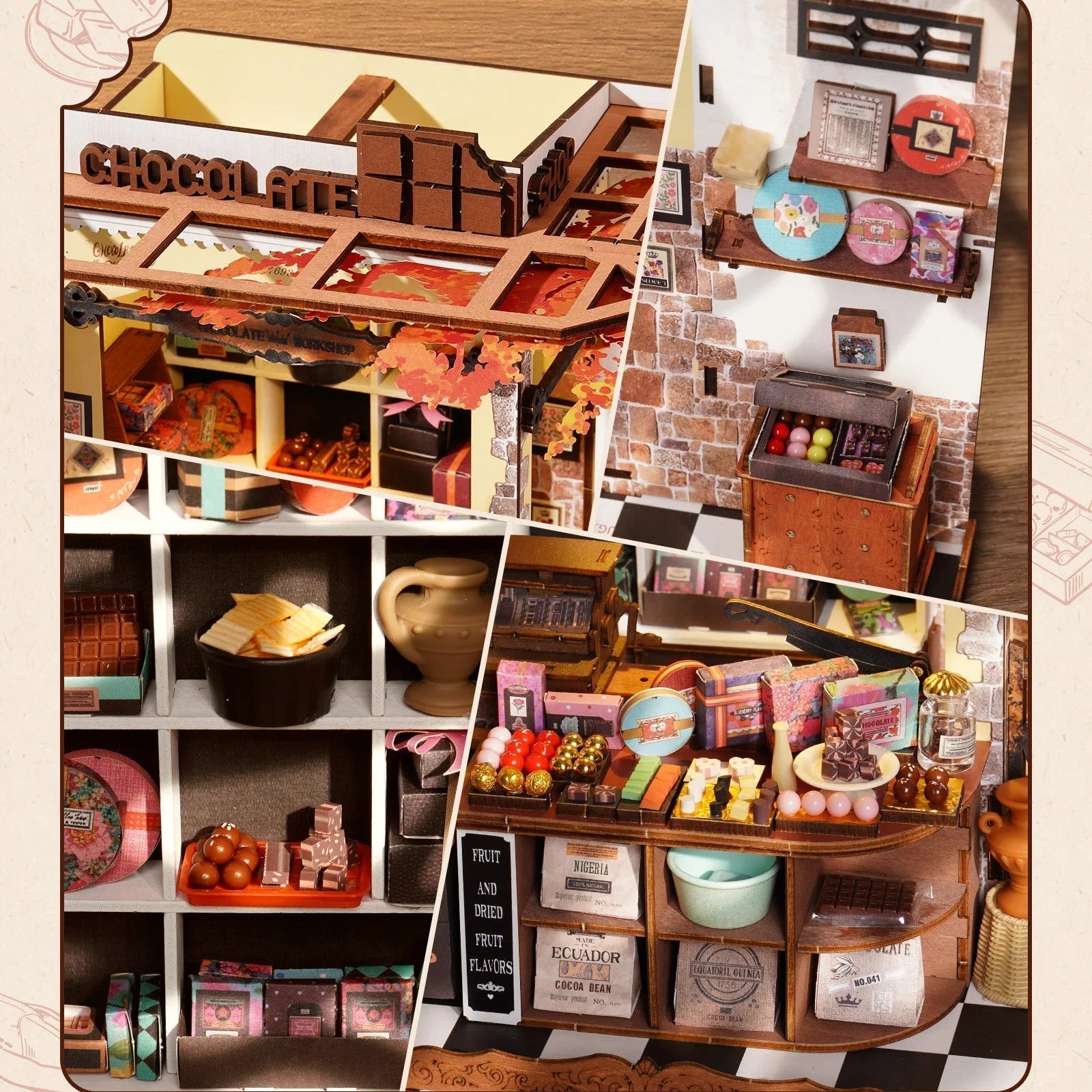 Henry's Chocolate – DIY miniature house kit, HiNooki (image 2)