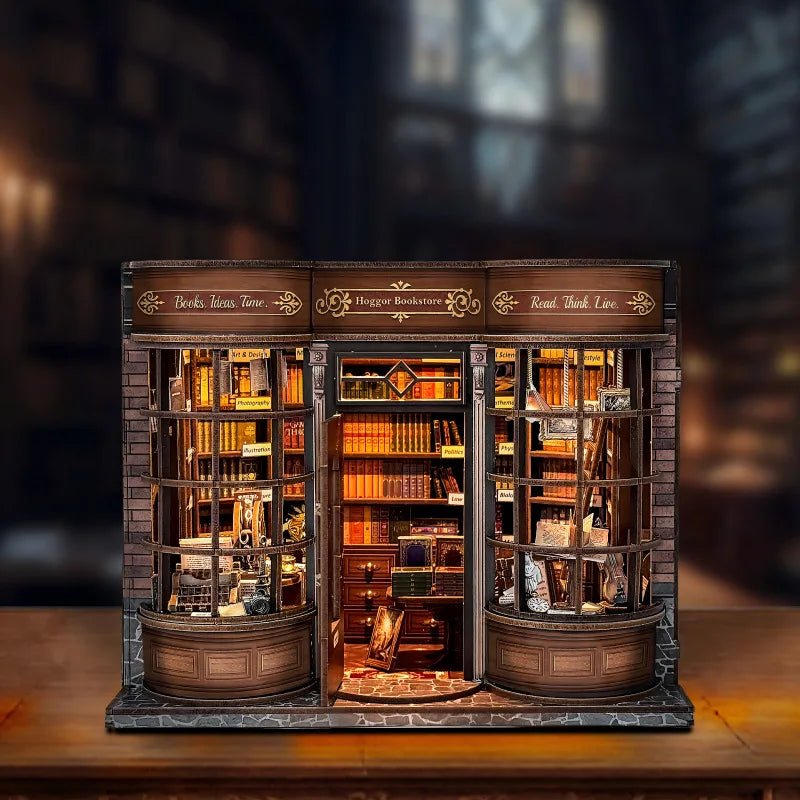 Hoggor Bookstore – DIY book nook kit, HiNooki (image 1)