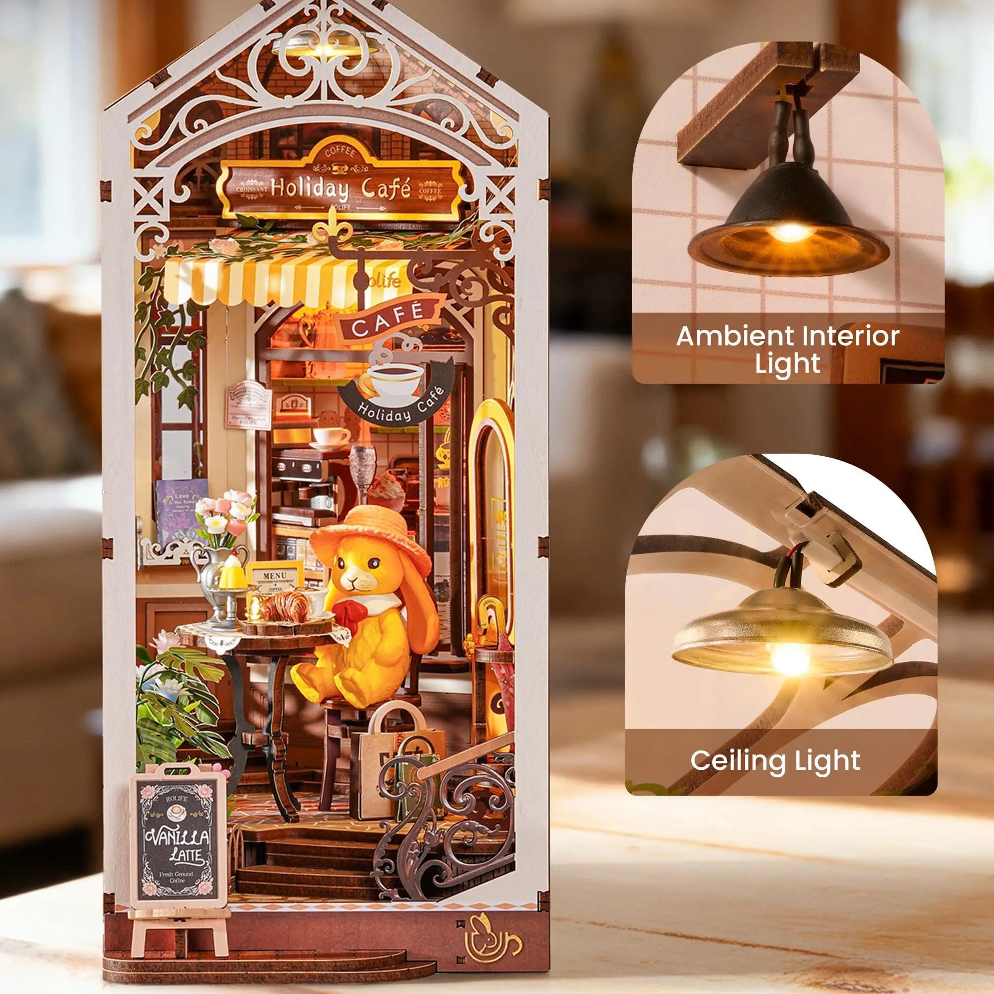 Holiday Cafe – DIY book nook kit, HiNooki (image 3)