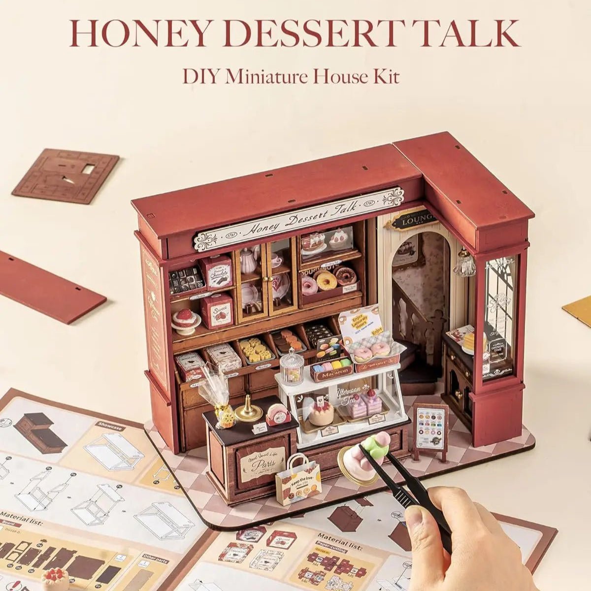 Honey Dessert Talk – DIY miniature house kit, HiNooki (image 4)