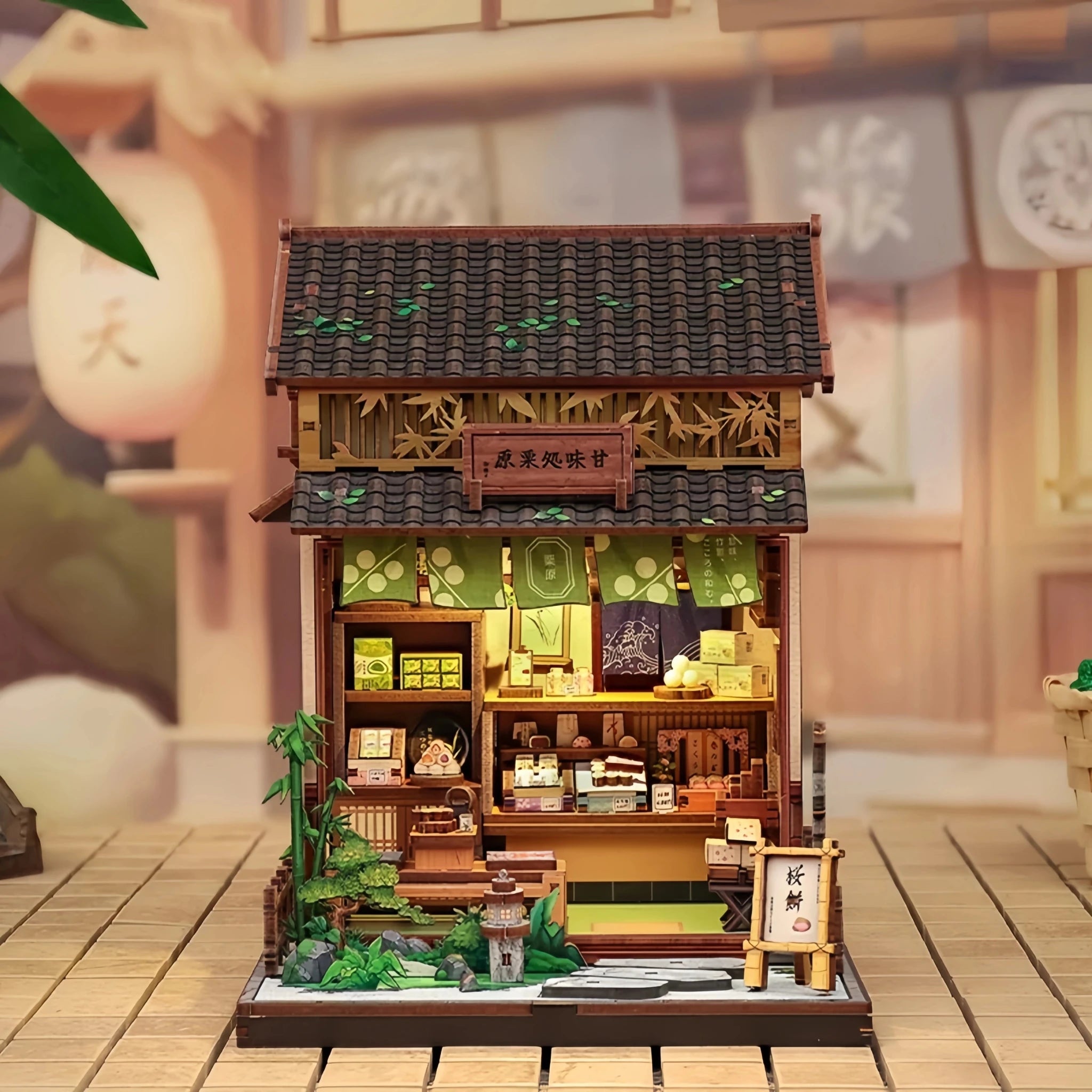 Kurihara Sweet Shop – DIY book nook kit, HiNooki (image 1)