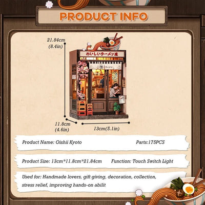 Kyoto Blossom Kitchen – DIY book nook kit, HiNooki (image 6)