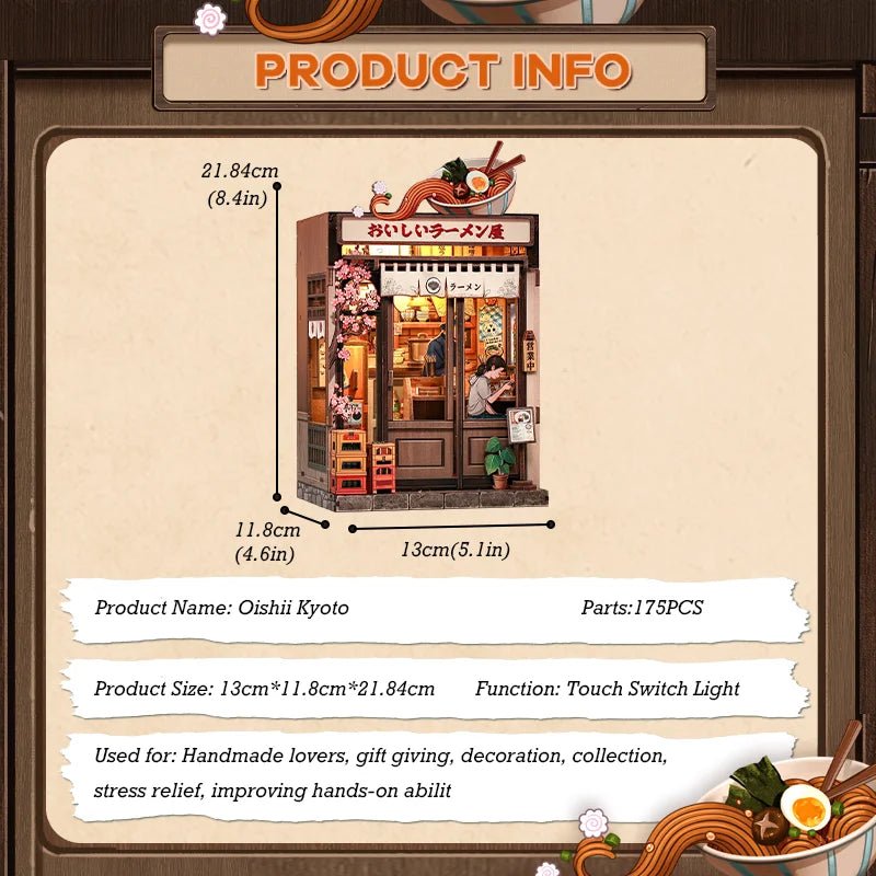 Kyoto Blossom Kitchen – DIY book nook kit, HiNooki (image 6)