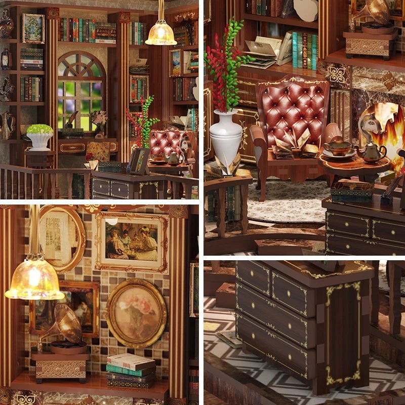 Left Bank Study House – DIY miniature house kit, HiNooki (image 2)