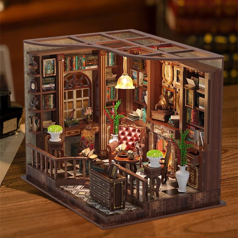 Left Bank Study House – DIY miniature house kit, HiNooki (image 1)