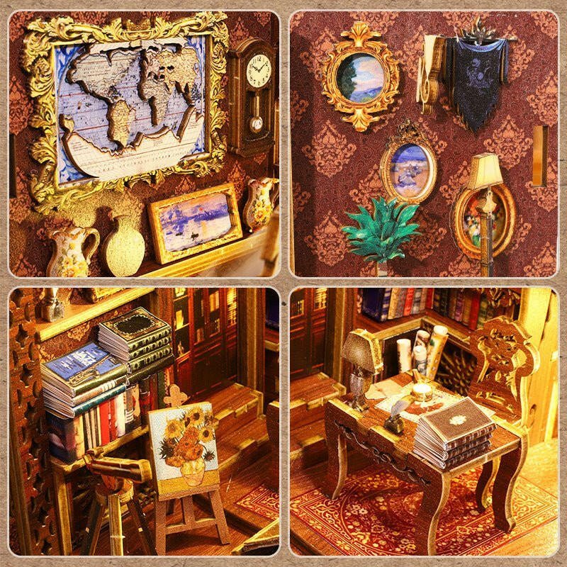 Library Nook – DIY book nook kit, HiNooki (image 2)