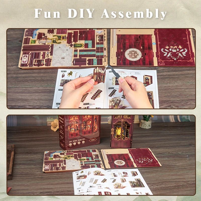 Library of Wisdom – DIY book nook kit, HiNooki (image 6)
