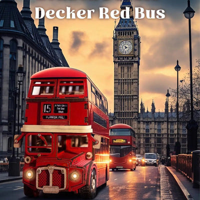 London Tour Bus – 3D wooden puzzle kit, HiNooki (image 6)