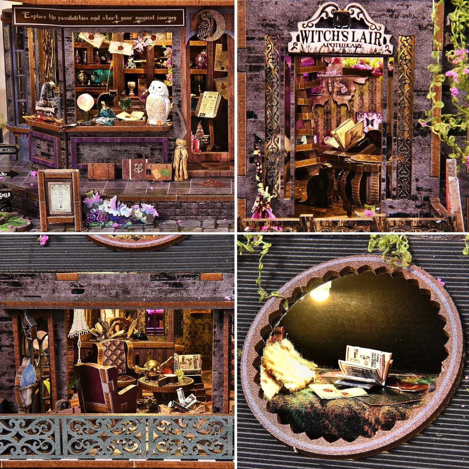 Magic Castle – DIY miniature house kit, HiNooki (image 2)