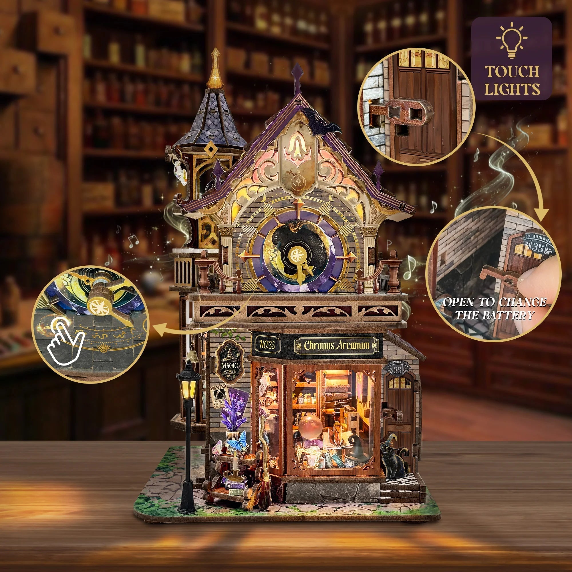 Magic Moon Tower – DIY book nook kit, HiNooki (image 5)