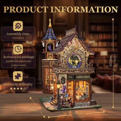 Magic Moon Tower – DIY book nook kit, HiNooki (image 4)