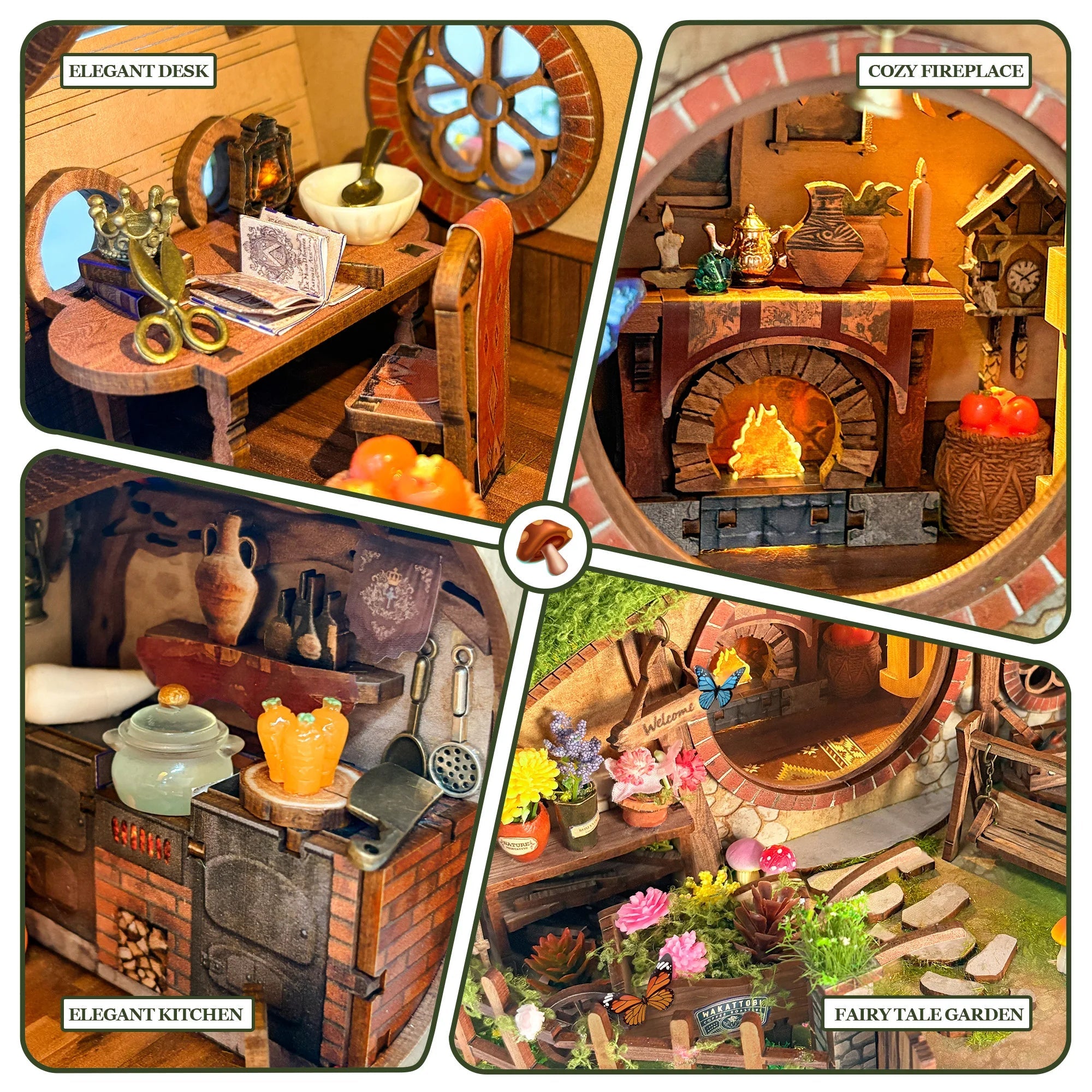 Magic Ring House – DIY miniature house kit, HiNooki (image 2)