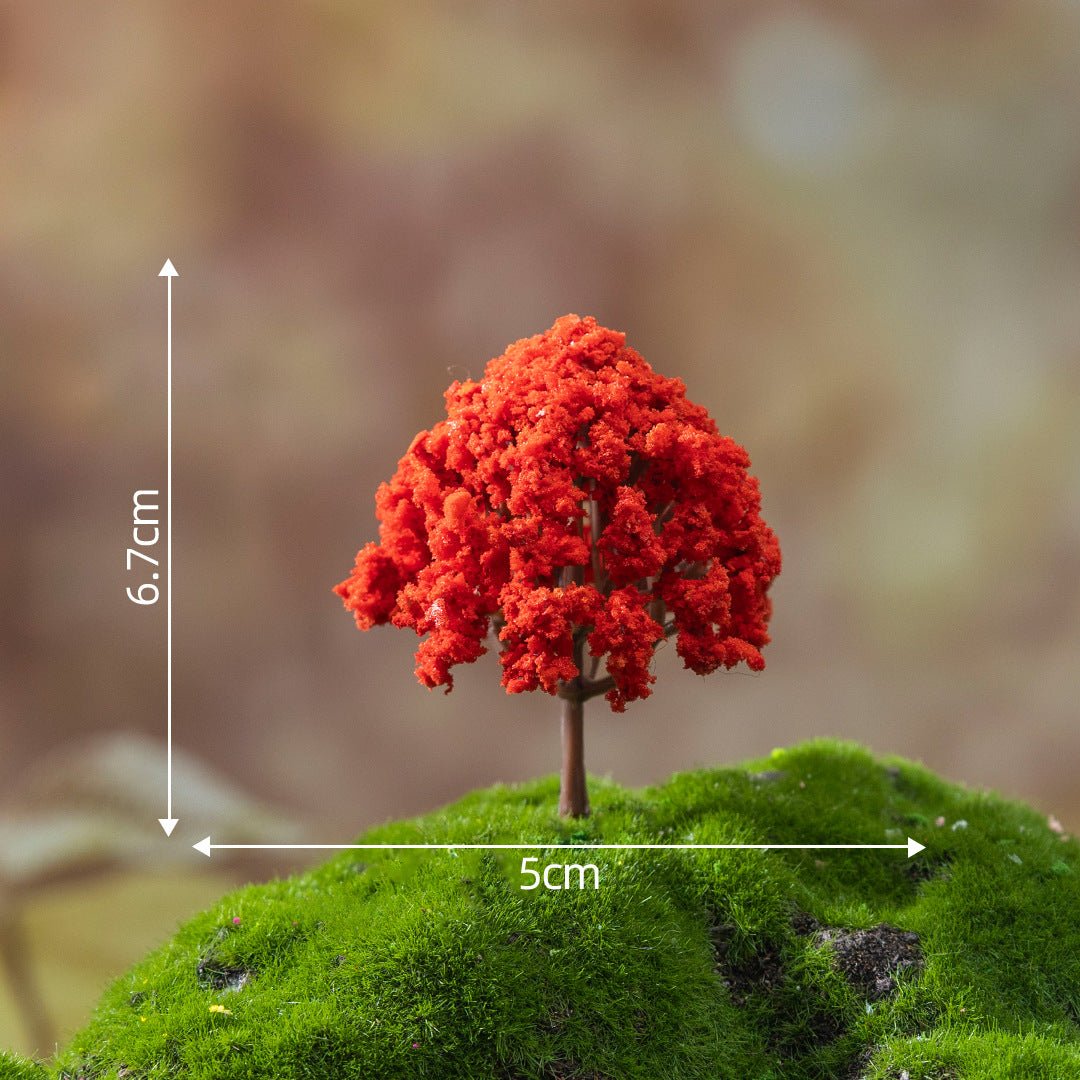 Mini Seasonal Tree - Autumn Maple Tree – miniature dollhouse accessory, HiNooki (image 2)