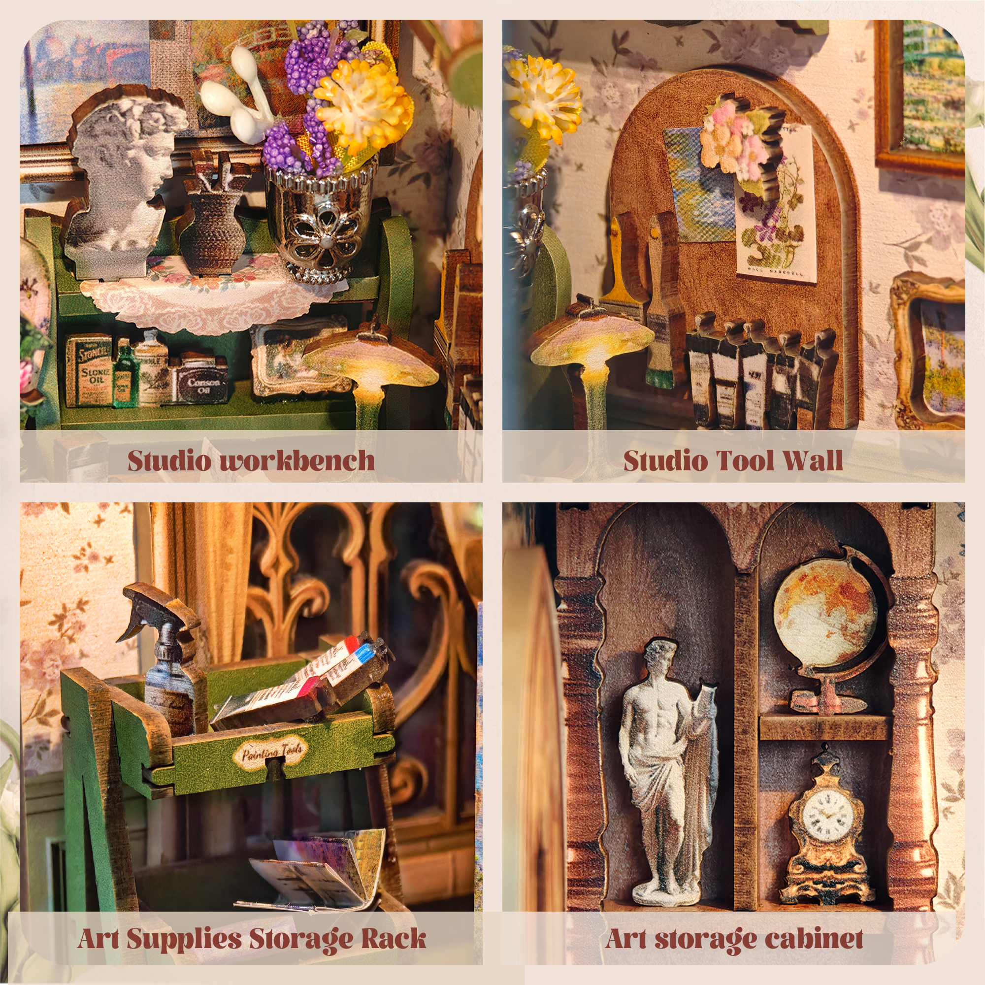 Monet's Impression – DIY book nook kit, HiNooki (image 2)