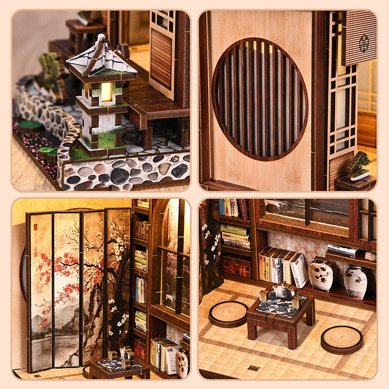 Moss-Lantern Garden – DIY book nook kit, HiNooki (image 2)