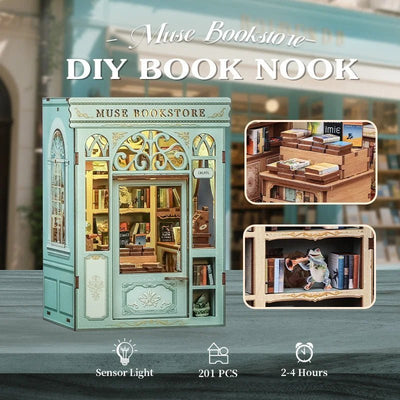 Muse Bookstore – DIY book nook kit, HiNooki (image 4)