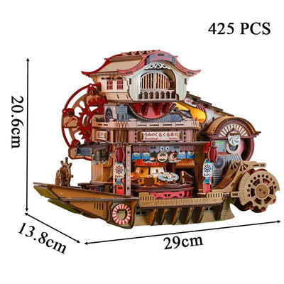 Nautical Sushi – 3D wooden puzzle kit, HiNooki (image 6)