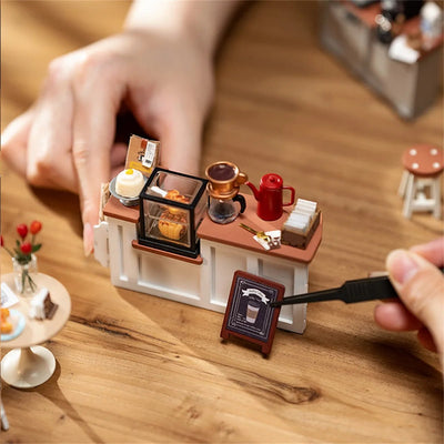 NO.17 Cafe – 3D wooden puzzle kit, HiNooki (image 4)