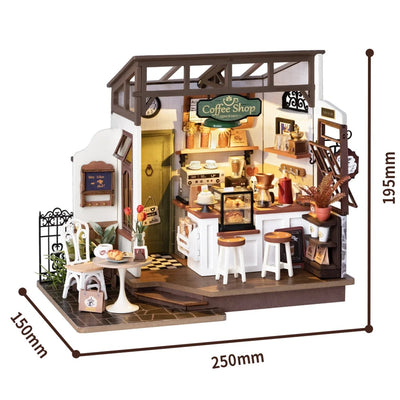 NO.17 Cafe – 3D wooden puzzle kit, HiNooki (image 6)
