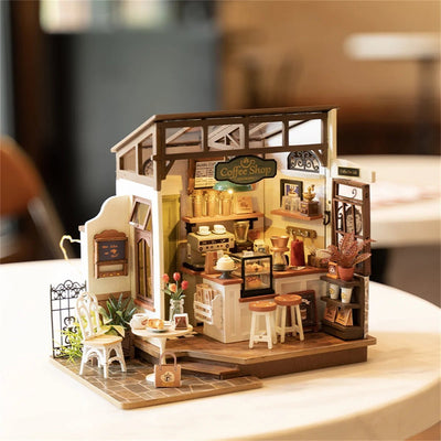 NO.17 Cafe – 3D wooden puzzle kit, HiNooki (image 5)