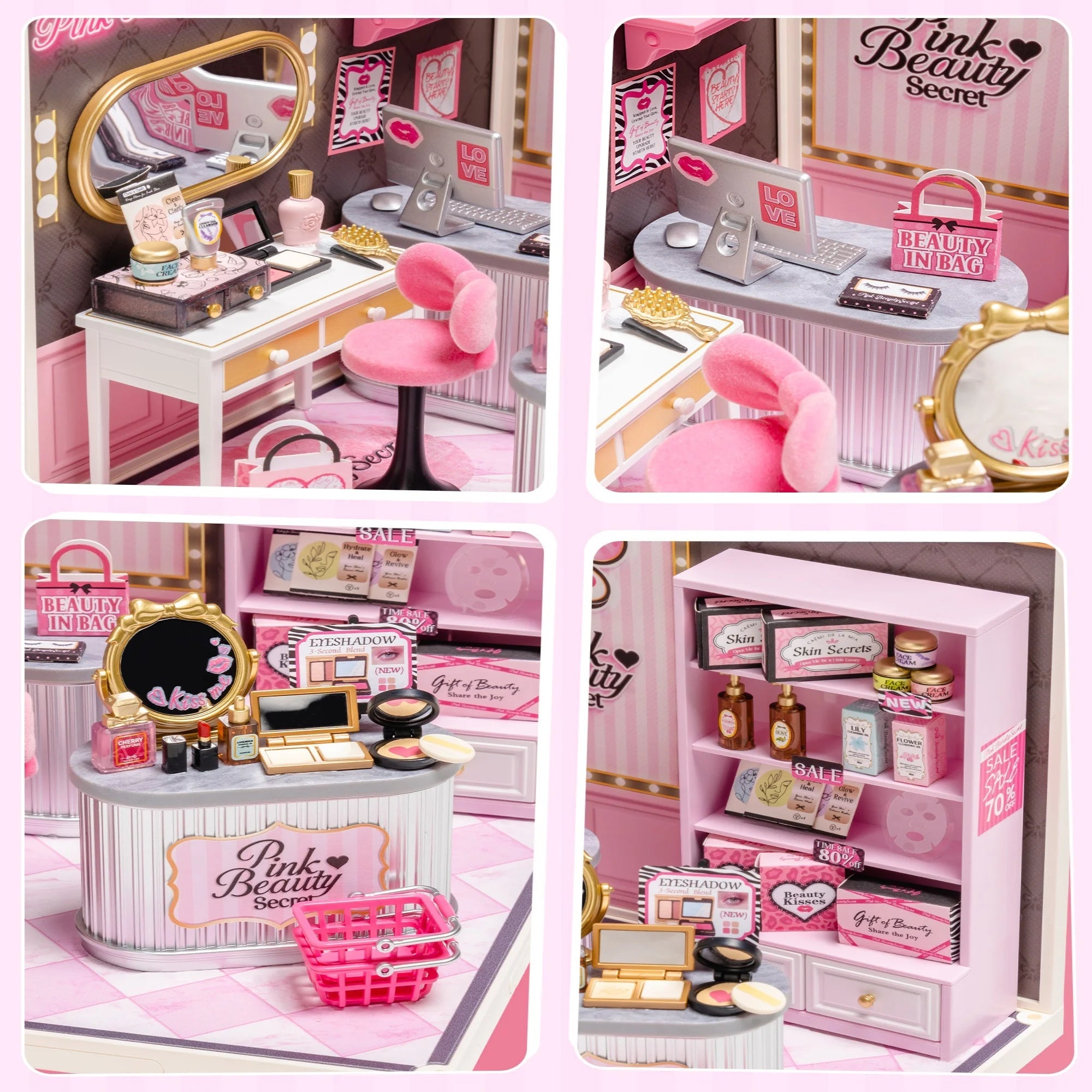 Pink Beauty Secret – DIY miniature kit, HiNooki (image 2)