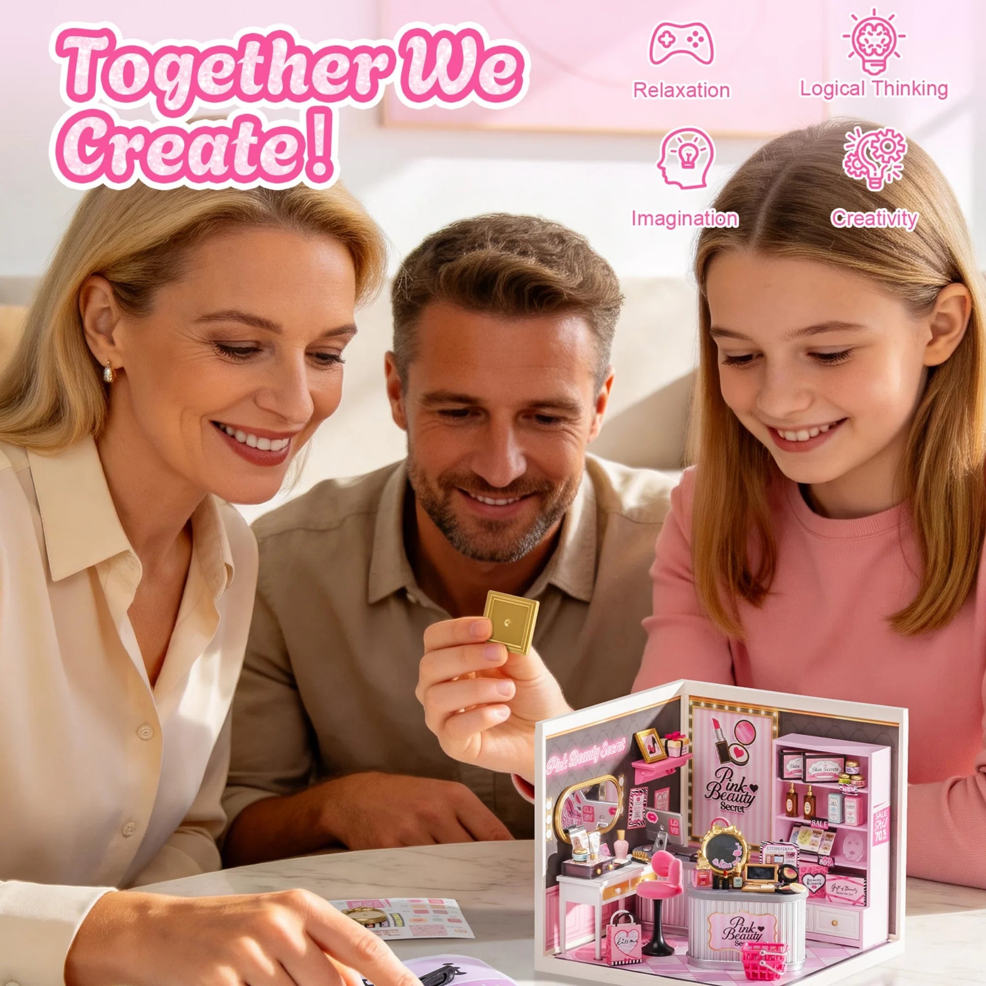 Pink Beauty Secret – DIY miniature kit, HiNooki (image 8)