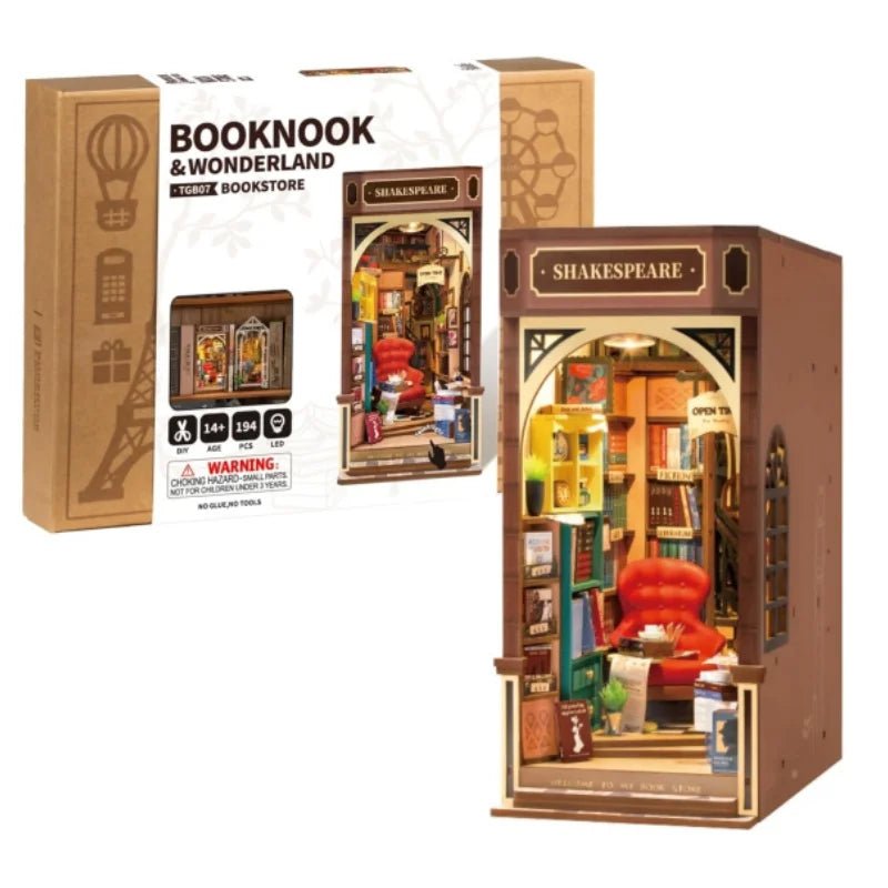 Retro Bookstore – DIY book nook kit, HiNooki (image 6)