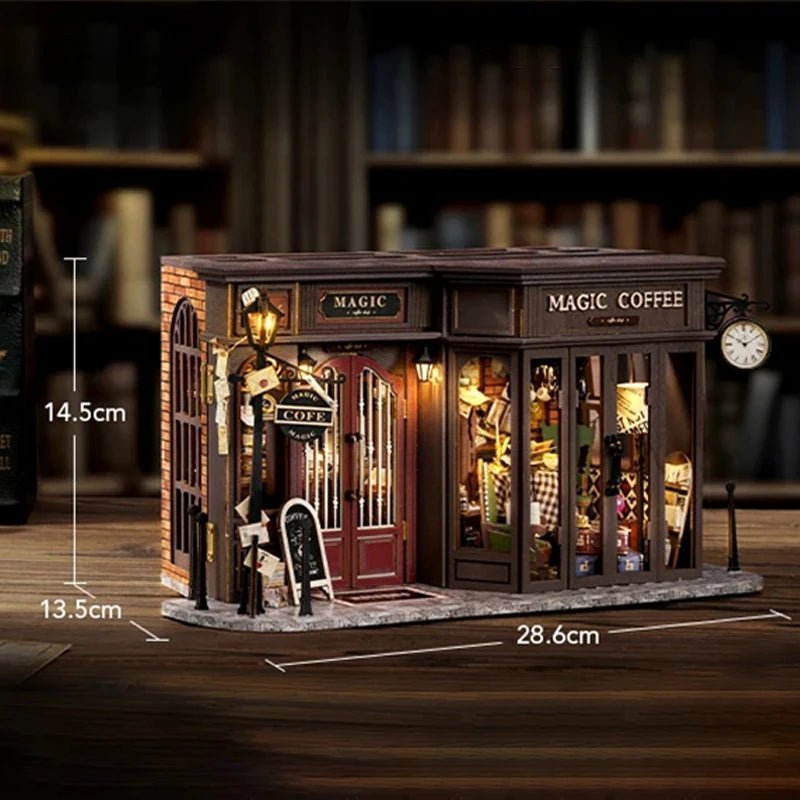 Retro Magic Coffee Shop – DIY miniature house kit, HiNooki (image 6)