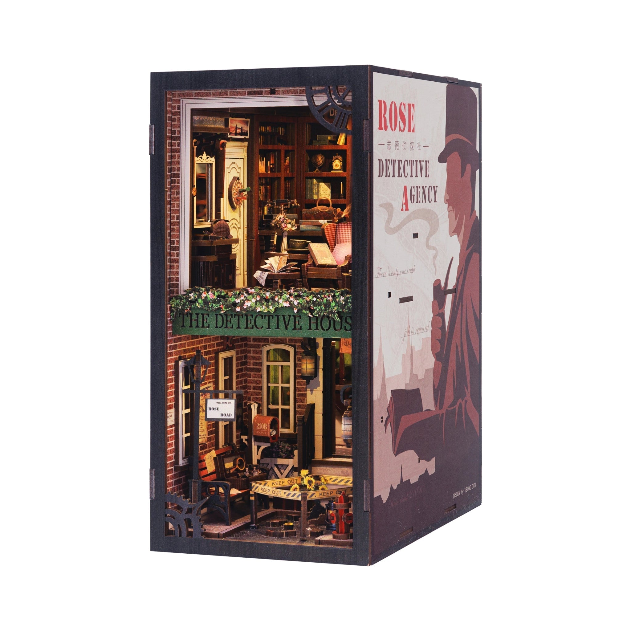 Rose Detective Agency – DIY book nook kit, HiNooki (image 8)