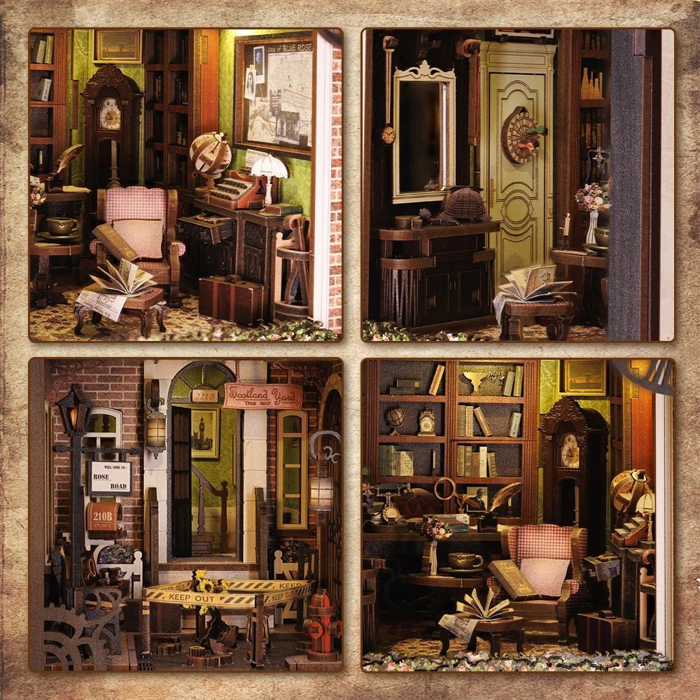 Rose Detective Agency – DIY book nook kit, HiNooki (image 3)