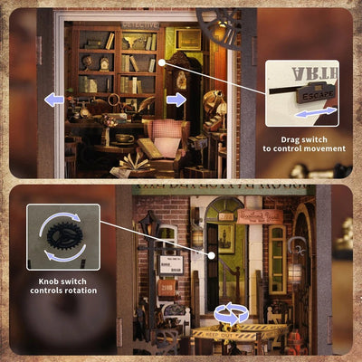 Rose Detective Agency – DIY book nook kit, HiNooki (image 6)