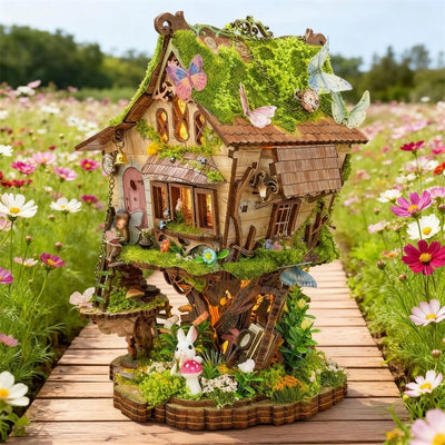 Rowan's Treehouse – DIY book nook kit, HiNooki (image 1)