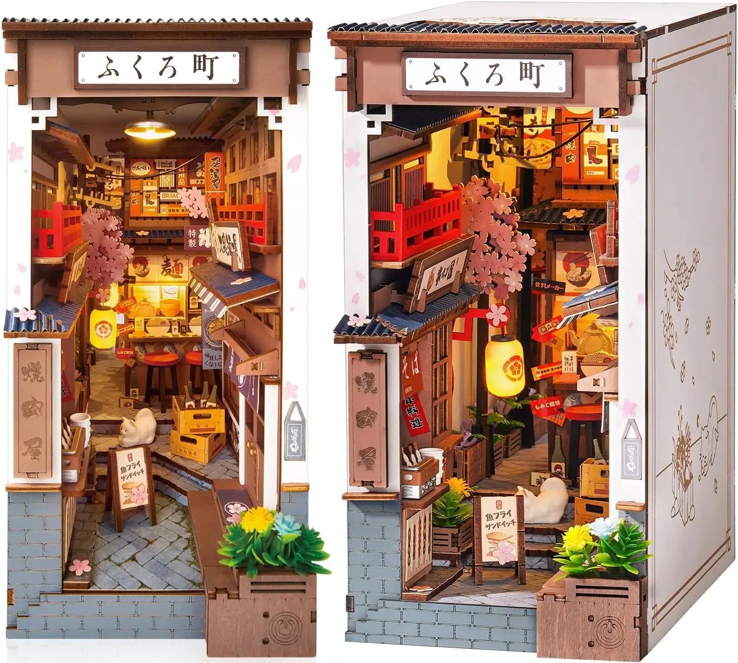 Sakura Izakaya Alley – DIY book nook kit, HiNooki (image 7)