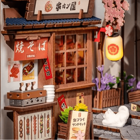 Sakura Izakaya Alley – DIY book nook kit, HiNooki (image 5)
