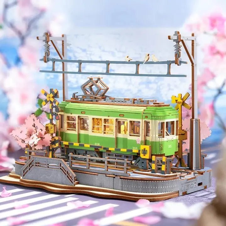 Sakura Journey – 3D wooden puzzle kit, HiNooki (image 1)