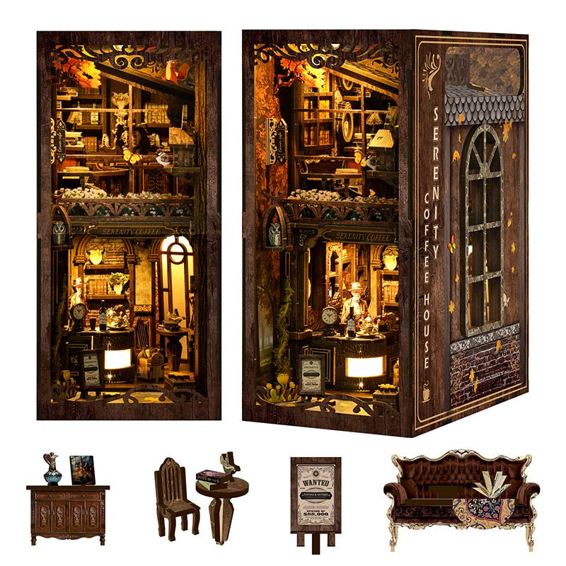 Serenity Coffee House – DIY book nook kit, HiNooki (image 8)