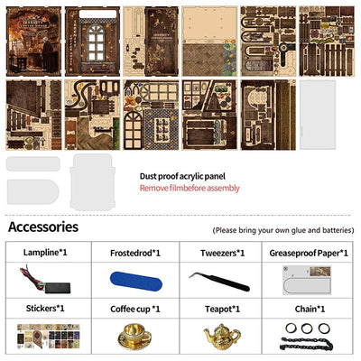 Serenity Coffee House – DIY book nook kit, HiNooki (image 6)
