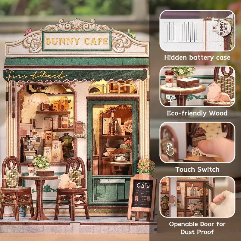 Sunny Cafe – DIY book nook kit, HiNooki (image 2)