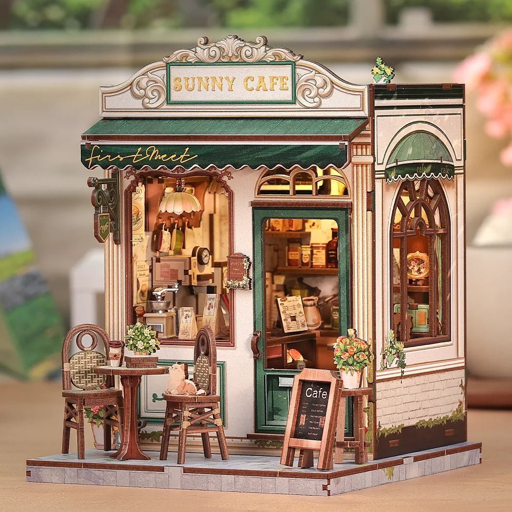 Sunny Cafe – DIY book nook kit, HiNooki (image 1)