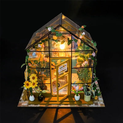 Sunshine Flower House – DIY miniature house kit, HiNooki (image 4)