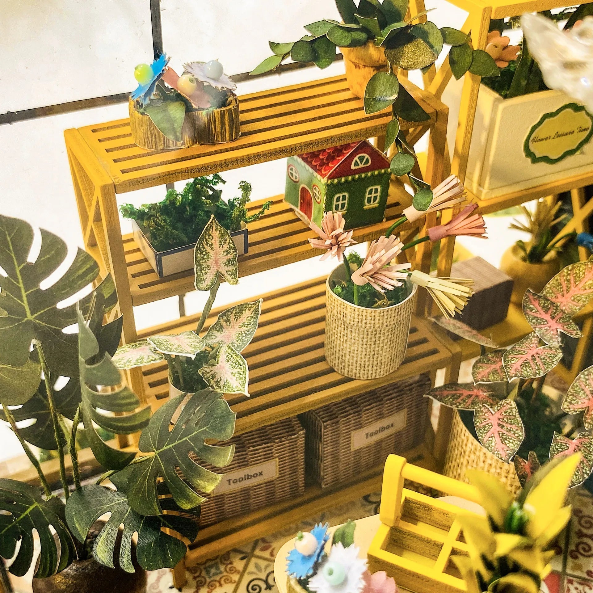Sunshine Flower House – DIY miniature house kit, HiNooki (image 3)