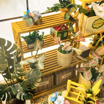 Sunshine Flower House – DIY miniature house kit, HiNooki (image 3)
