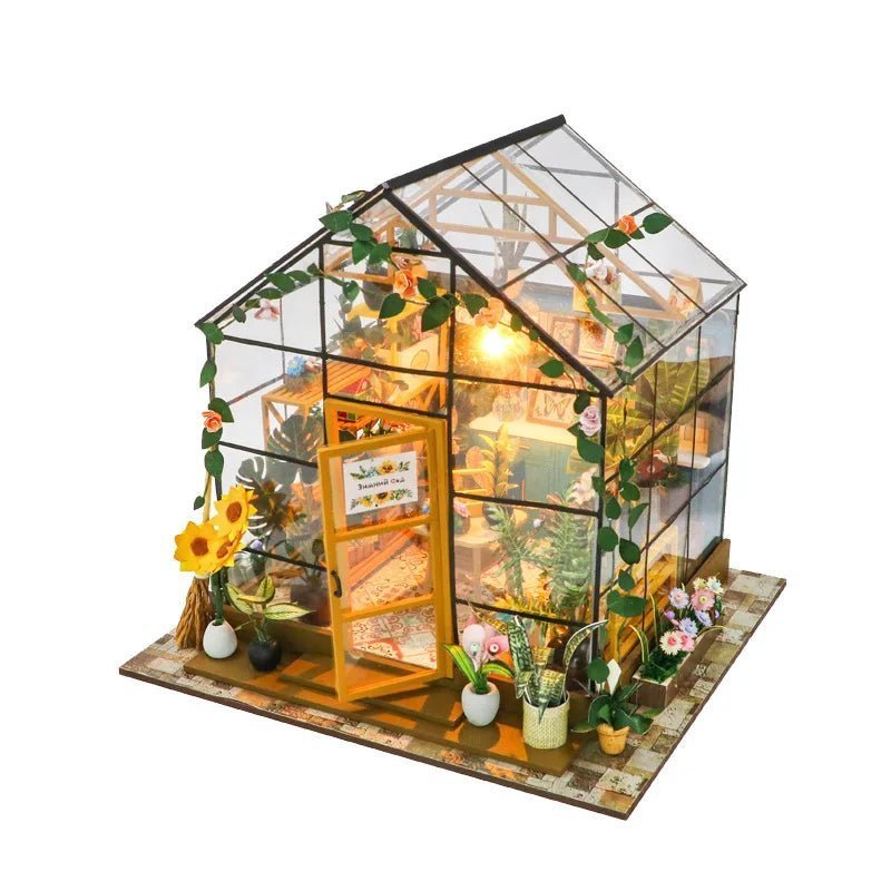 Sunshine Flower House – DIY miniature house kit, HiNooki (image 6)